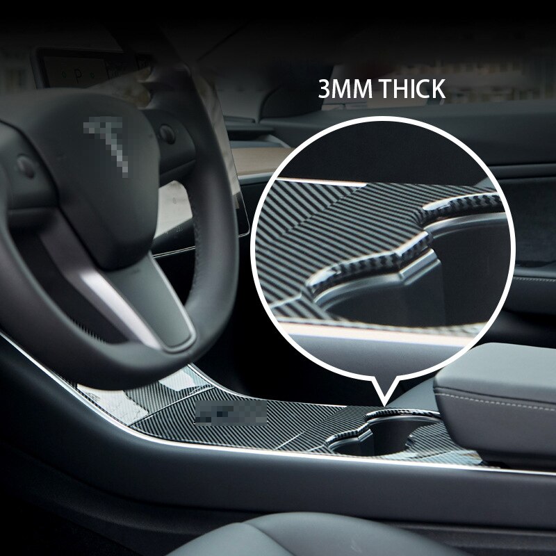 Car Central Control Panel Protective Patch for Tesla Model 3 Central Console Three Patch for Tesla Model 3/Y