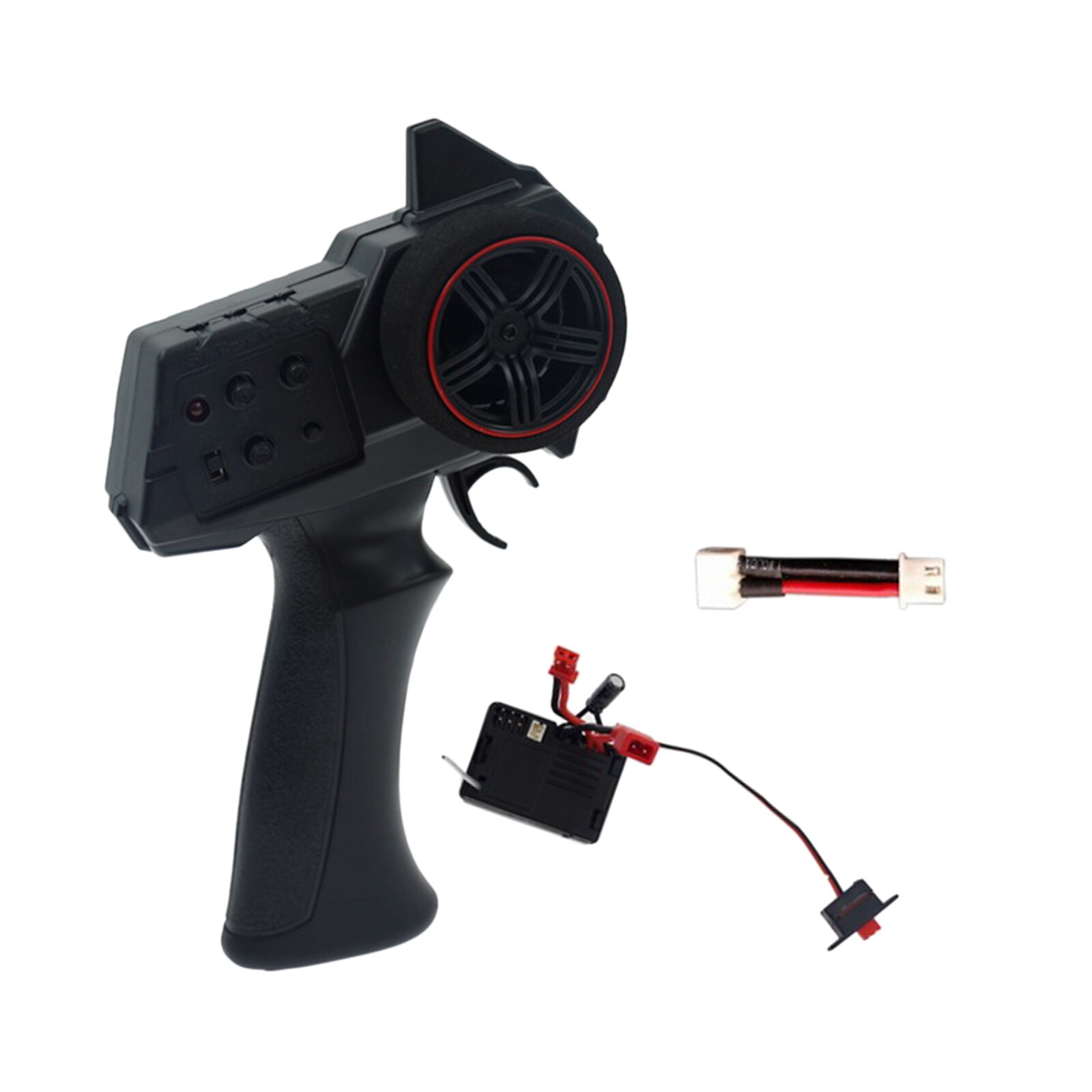 AX7S 2.4G 3CH RC Transmitter w/ Receiver Set LED Display for RC Car Vehicles Boat Tank