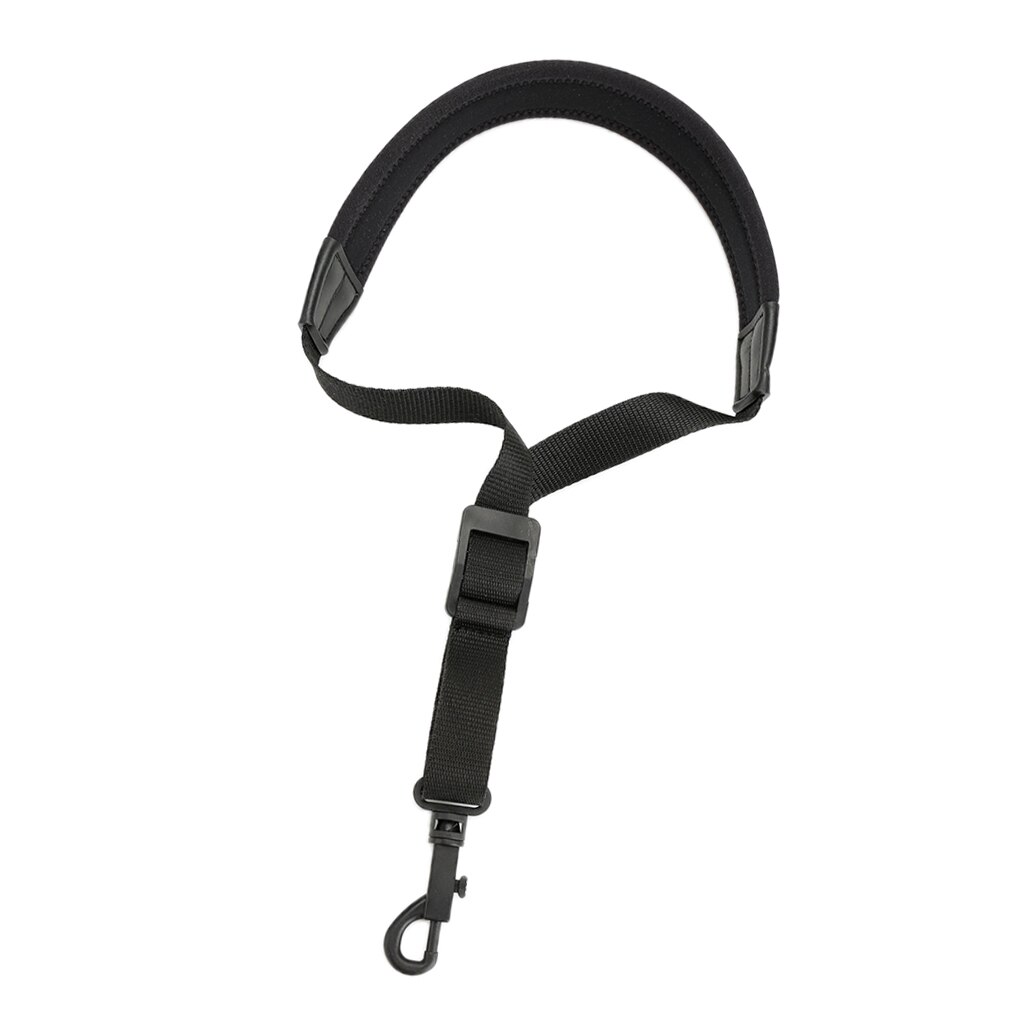 Adjustable Saxophone Neck Strap for Alto Tenor Soprano w/ Hook Clasp Elastic