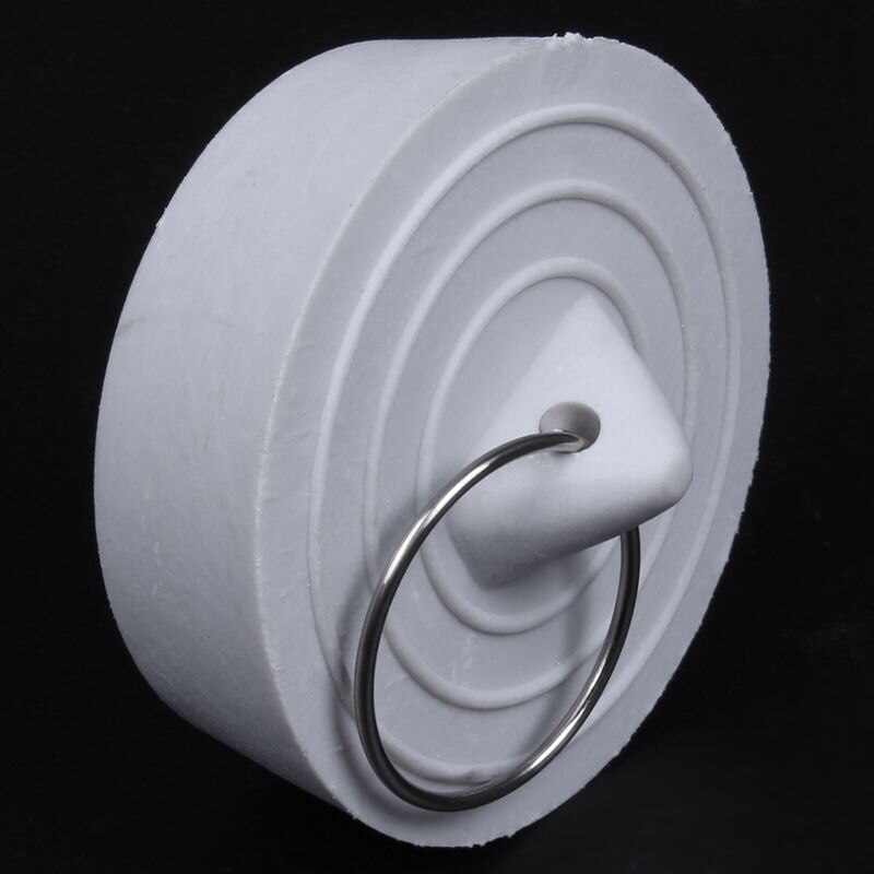 Rubber Bathtub Sink Wash Basin Plug Stopper--Off White Ideal for wash basin, bathroom sink or bathtub, help keep more water