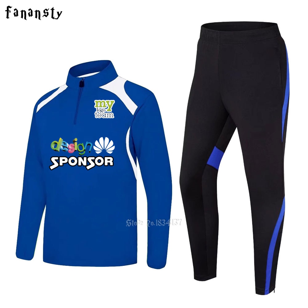 Men sportswear football training suits soccer tracksuits adult long sleeve football uniform sports kit