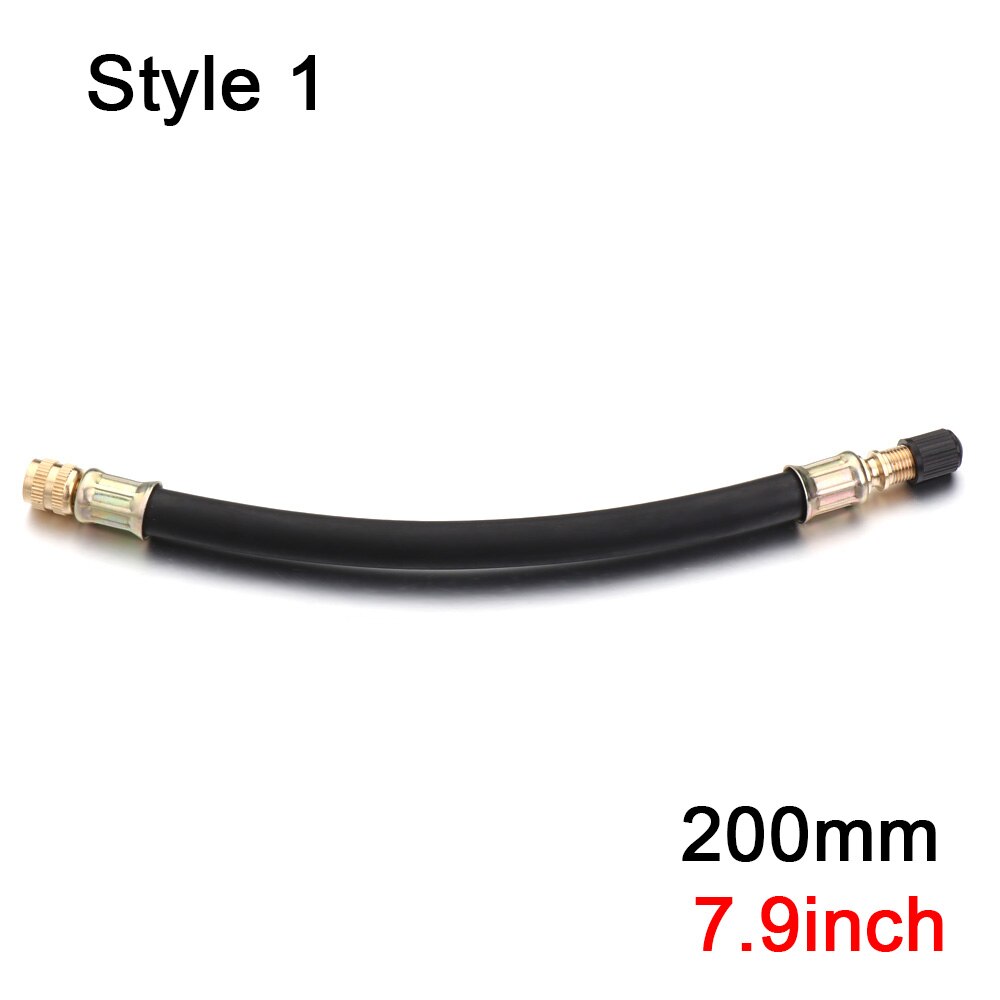 Dysza ze stali nierdzewnej/gumy dla Xiaomi Mijia skuter M365 rozszerzony zawór opony Adapter dysza skuter elektryczny MTB narzędzie rowerowe: Style 1-200mm
