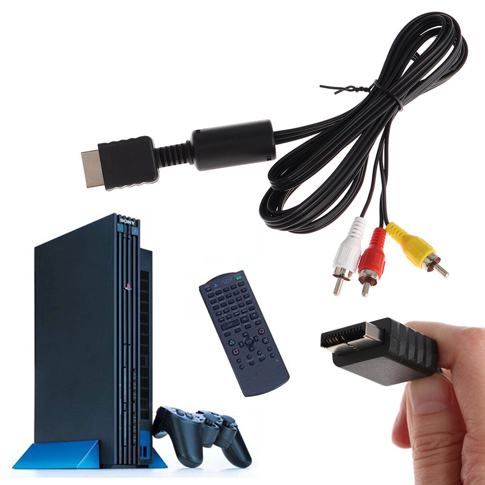 per PS1 PS2 PS3 AV Cavo Di Conversione 1.8m Durevole Materiale di Rame Giochi Accessori per computer