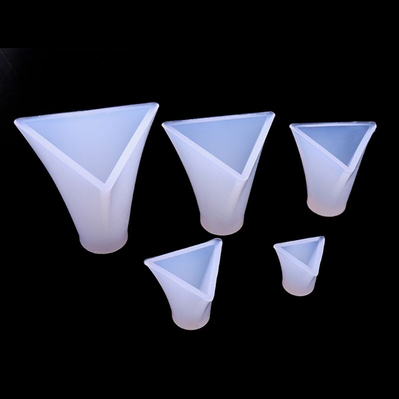 5Pcs Piramide Siliconen Mallen Hars Casting Mold Orgone Piramide Mold Sieraden Gereedschap