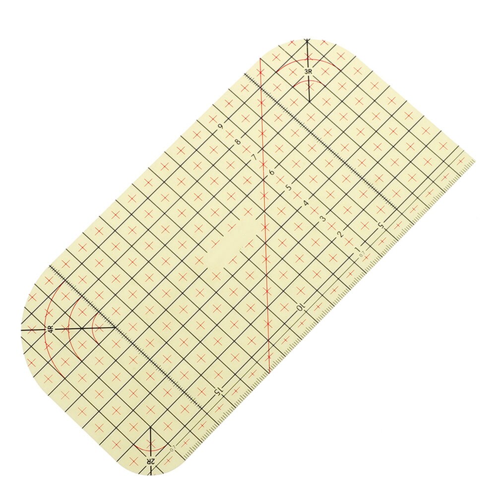 1 stk strygelineal måleværktøj patchwork skræddersyet stof skærelinealer patchwork lineal regel gør det selv syværktøj