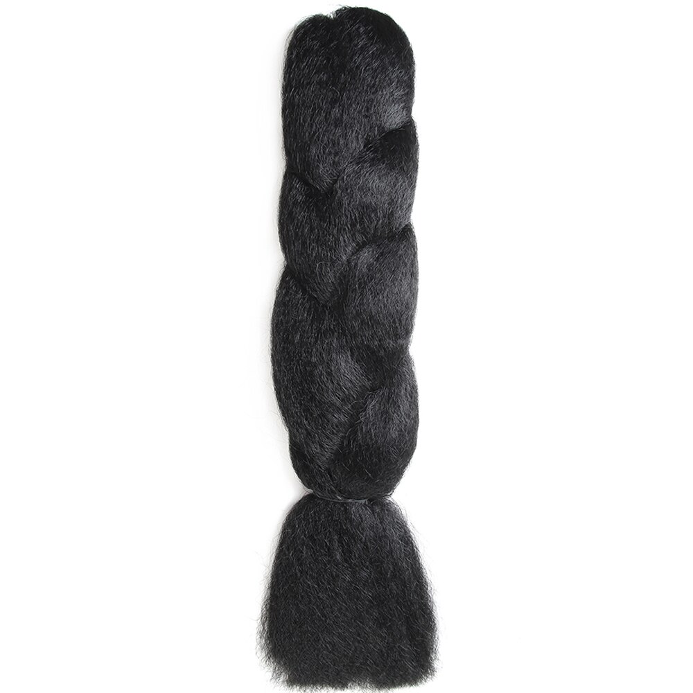 SOKU Ombre Braid Hair Jumbo Braiding Hair Extensions Box Braids High Temperature Fiber Crochet Twist Jumbo Braid For Black Women: #1