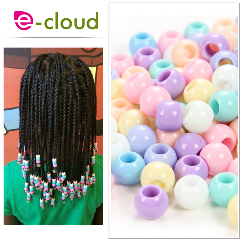 Kids Box Braids Beautiful Hair Beads for Child Multicoloured Beads for Hair for Child 50pcs in Braiding Hair Extensions