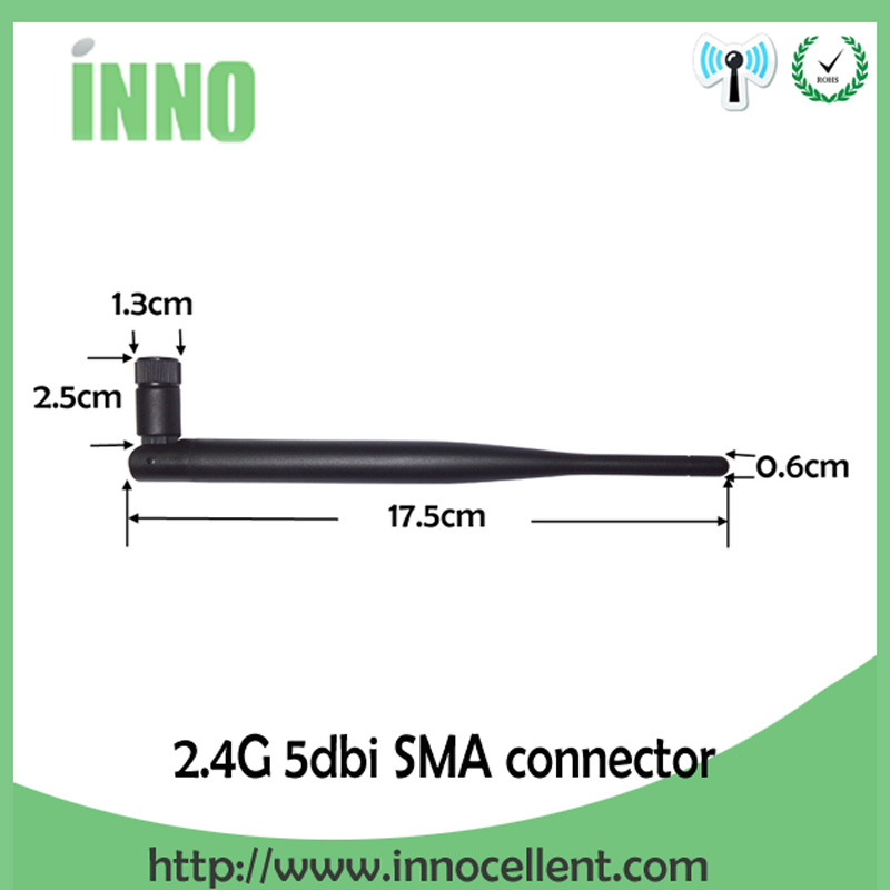 2.4GHz WiFi Antenna 5dBi Aerial RP-SMA Male Connector 2.4 ghz antena IOT 2.4G wi-fi Router + 21cm PCI U.FL IPX Pigtail Cable