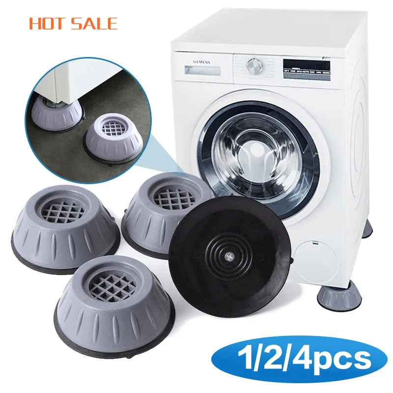 1/2/4Pcs Anti Vibration Füße Pads Gummi Matte Slipstop Stille Universal Waschmaschine Kühlschrank Unterstützung Dämpfer stehen