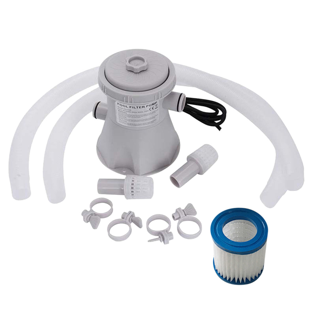 220V Electric Swimming Pool Filter Pump EU UK Plug Swimming Pool Pump Filter Kit Paddling Pool Pump Water Piscina Infantil