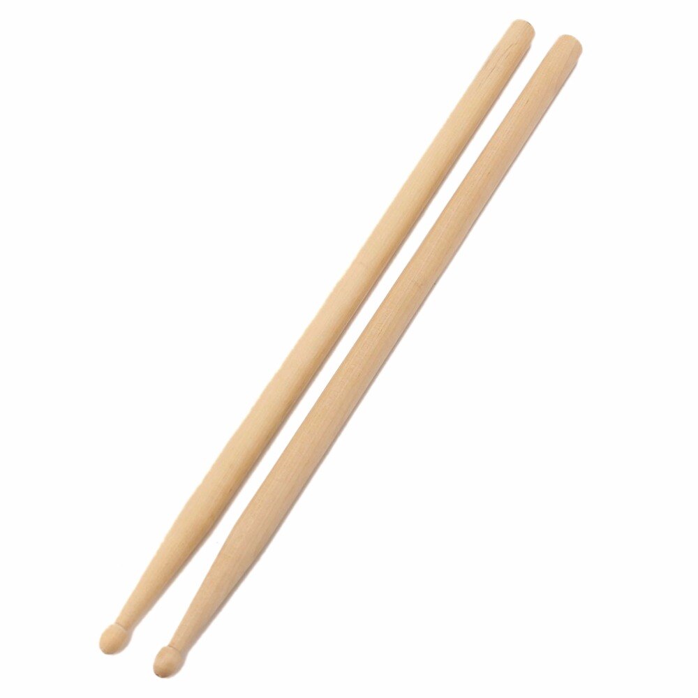 2 Stuks 406Mm Maple 5A Maple Wood Drumsticks Stick Voor Drum Lichtgewicht Hout Kleur Drumstokken Musical Aparts