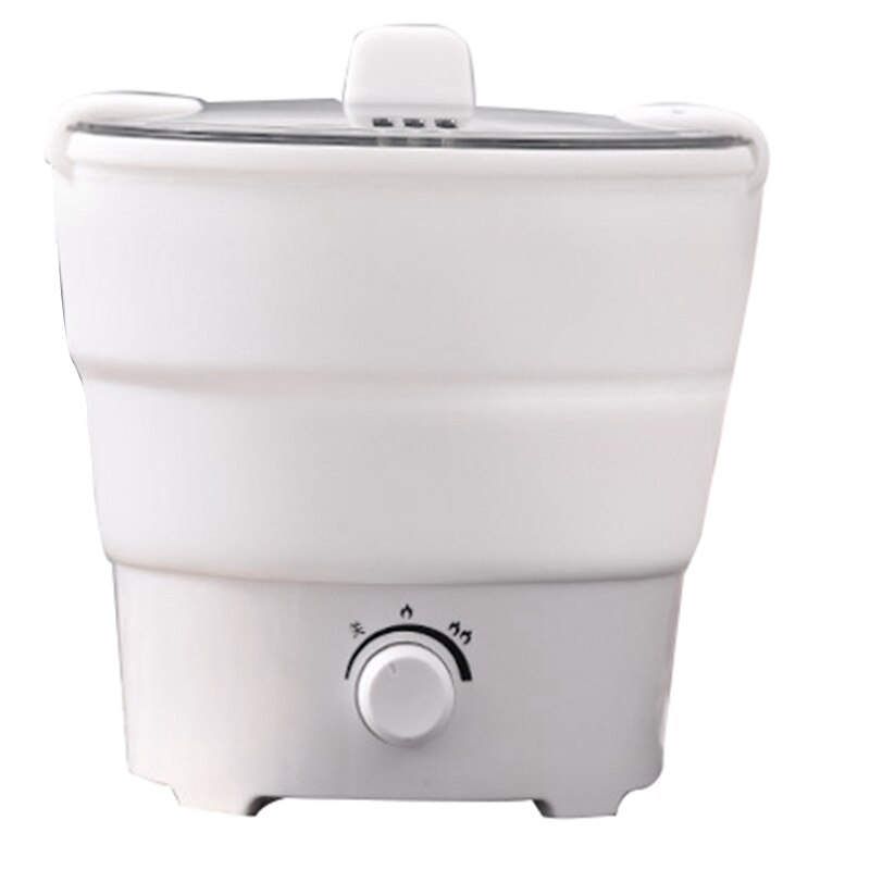 Foldable Electric Frying Pan Kettle Heated Food Container Heated Lunch Box Cooker Portable Multifunctional Thermal Cooker US Plu