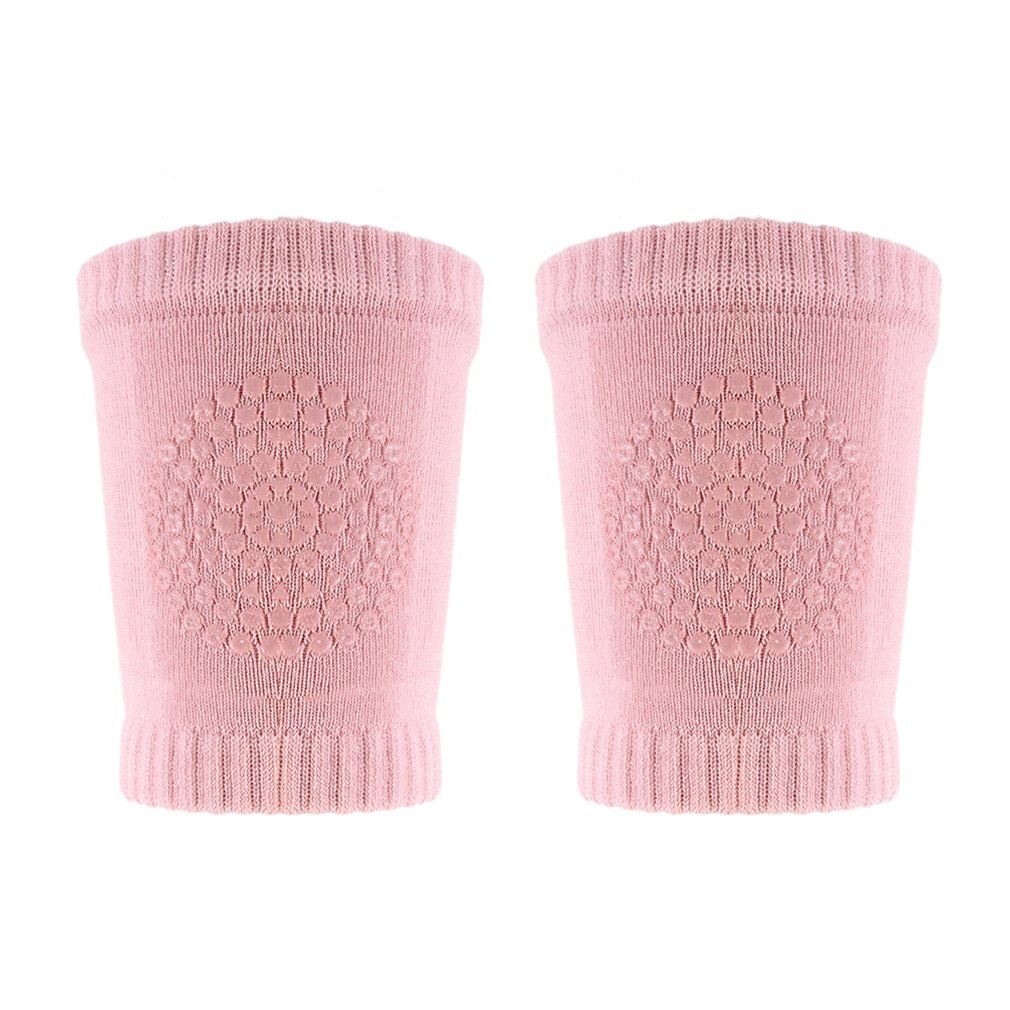 Een Paar Baby Knie Pads Comfortabele Kids Veiligheid Ademend Kruipen Elleboog Knie Beschermende Pad Warmers Voor Baby Peuters: Pink