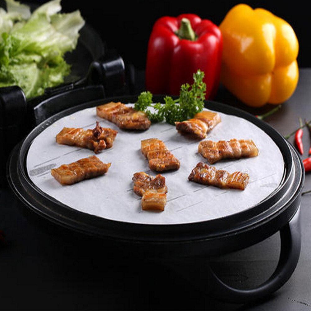 100Pcs 7/8/9 Inch Ronde Bakpapier Cirkel Cake Pan Liners Perkament Papier Bbq Non-stick Bakken tool
