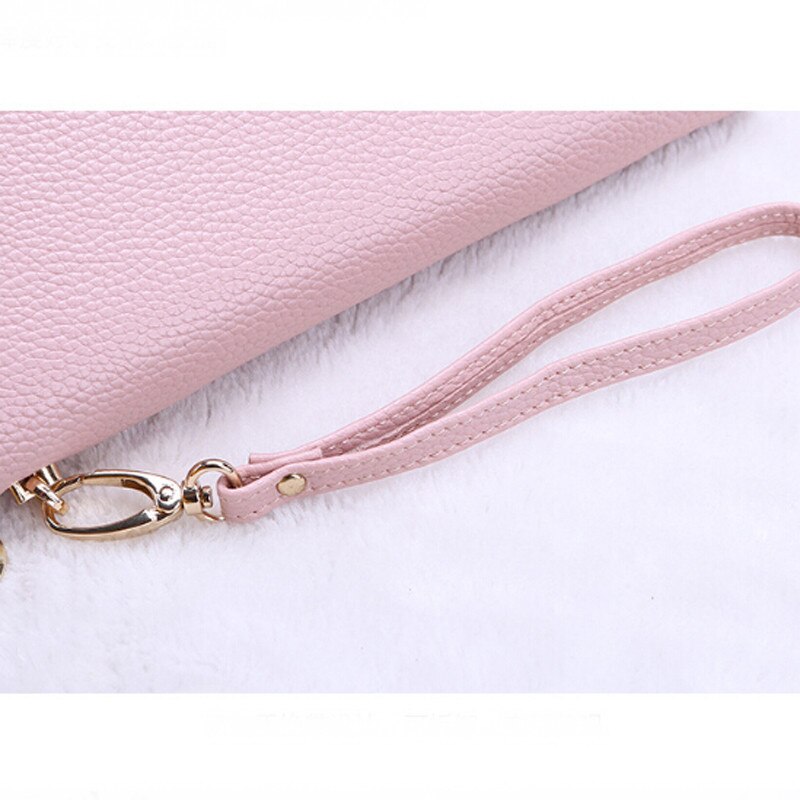 V lettre bracelet femmes longue pochette portefeuille grande capacité portefeuilles femme sac à main dame sacs à main téléphone poche porte-carte Carteras