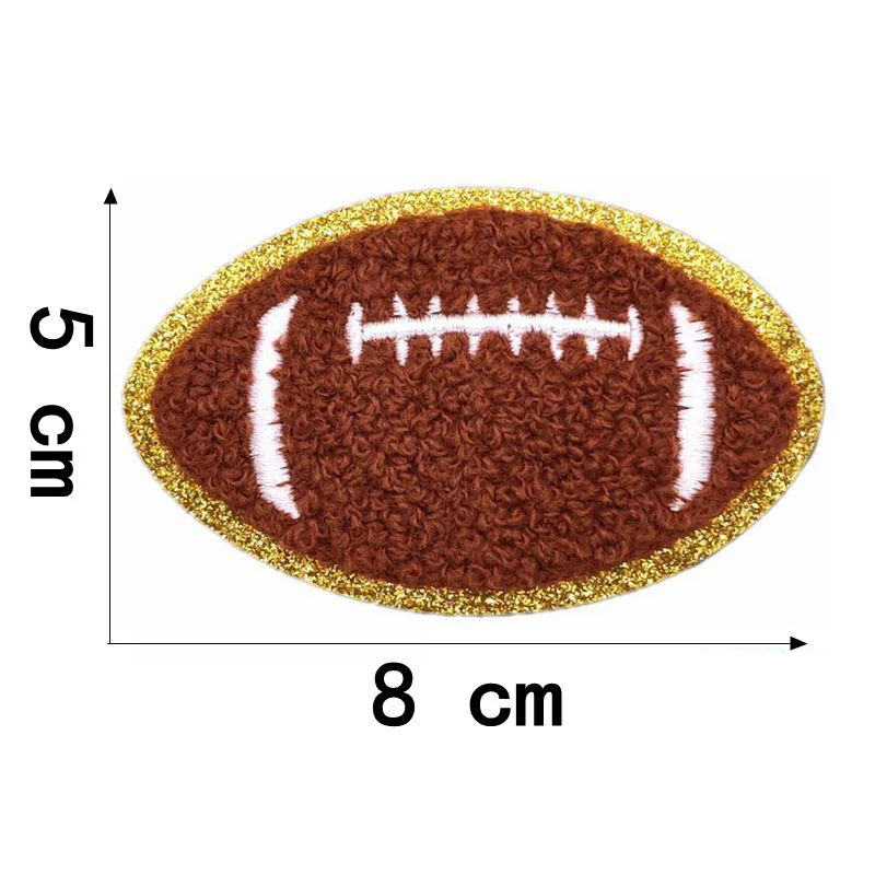 Sport Carnaval Voetbal Basketbal Honkbal Embleem Kleding Accessoires Badge Borduurwerk Sticker Strijkijzer Patches: Gun Metal