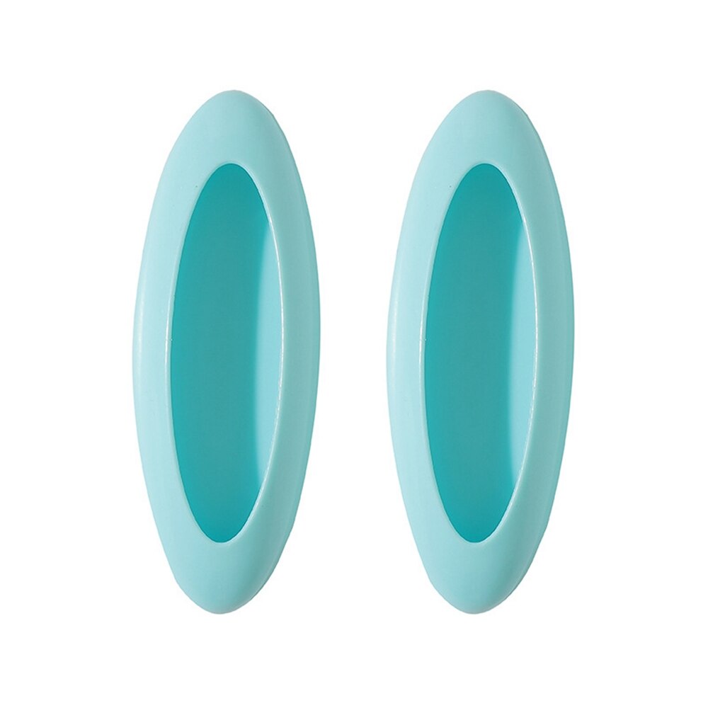 Paste Multi-Purpose Handle Home Rectangular Handle Glass Door And Window Sliding Door Push-pull Auxiliary Door Handle 2Pcs: blue