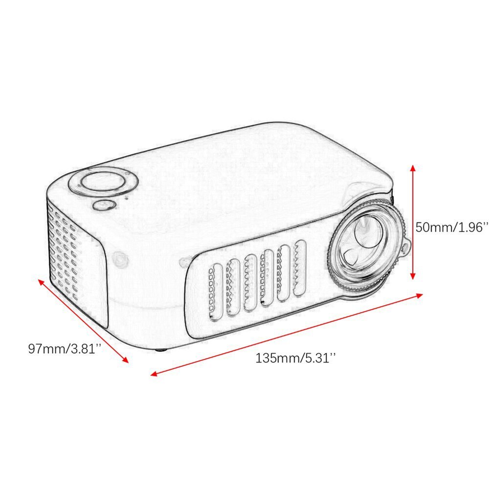 Draagbare A2000 Mini Projector Met Statief Ondersteuning 1080P Hdmi Micro Sd-kaart Usb Lcd 50000 Uur Levensduur Lamp Thuis video Proyector