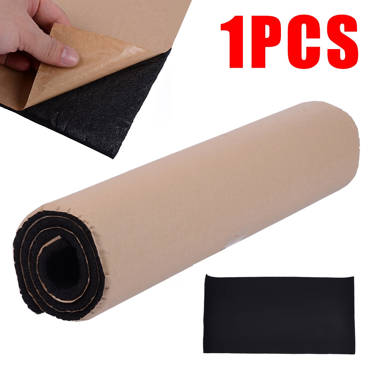 1 rouleau 100*50CM 10mm voiture insonorisation isolation thermique à cellules fermées mousse isolation tapis mousse panneau acoustique auto-adhésif