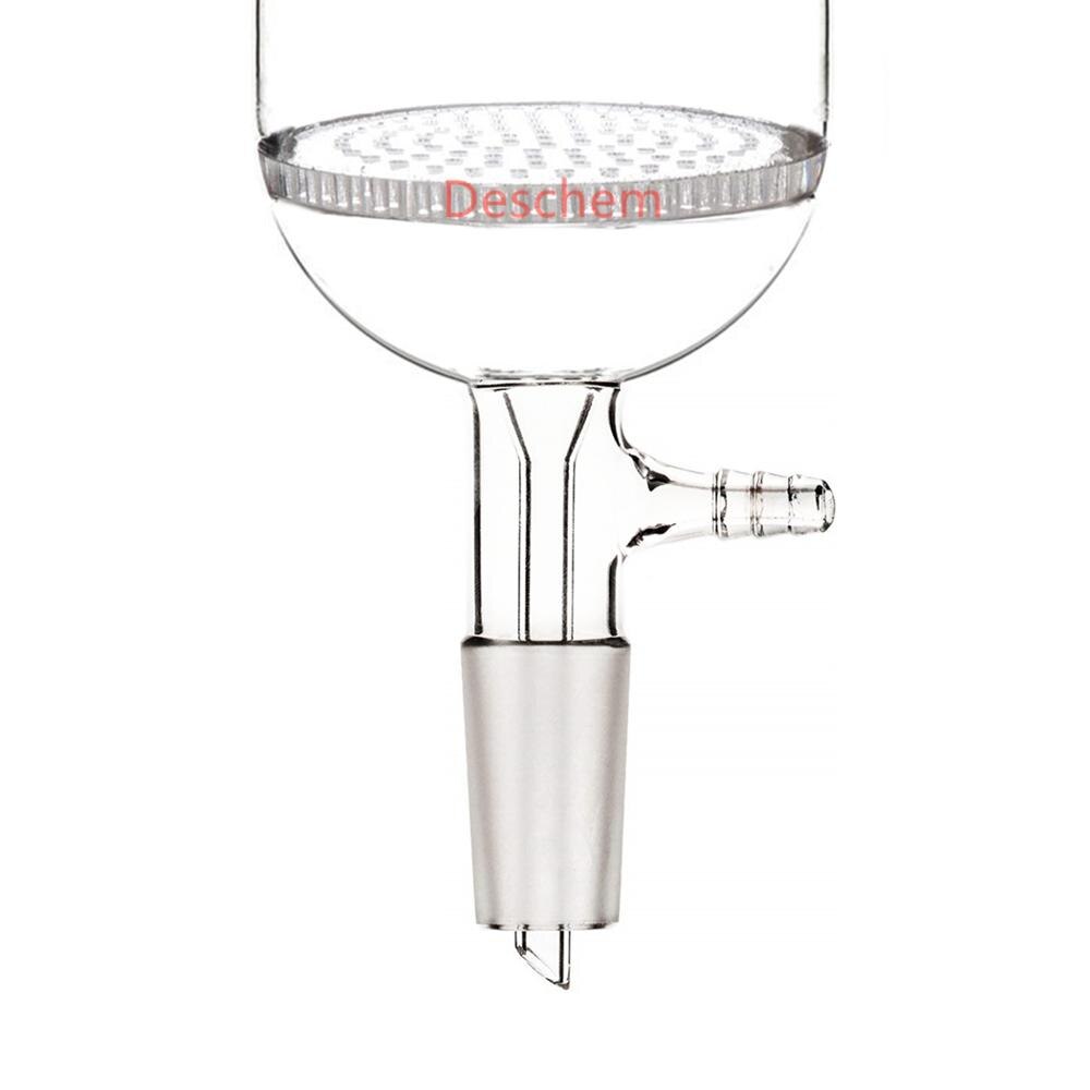 350 ml, 24/40, embudo Buchner de vidrio con placa de poros de 70mm, cristalería de laboratorio