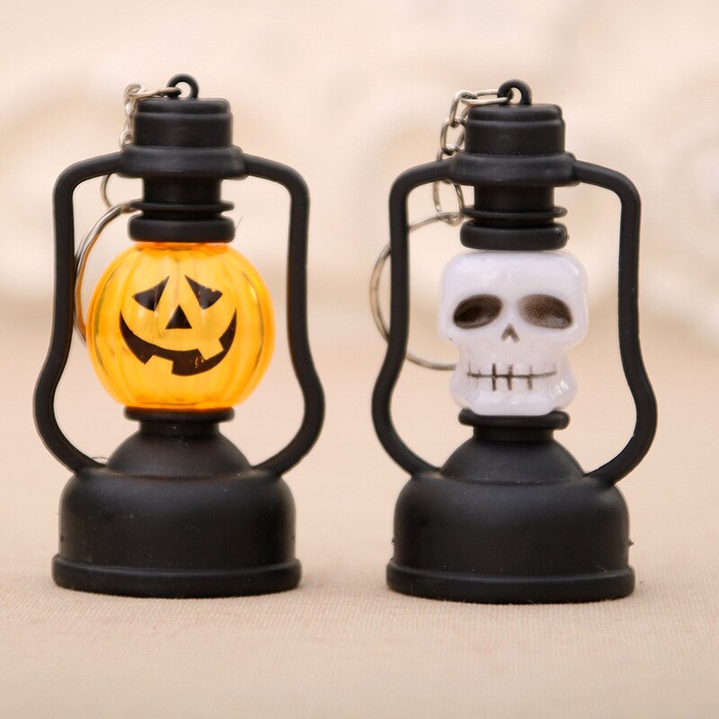 Halloween Jack-o'-Lantern, Plastic Mini-Oil Bar Decoration Nightlight Witch Lamp