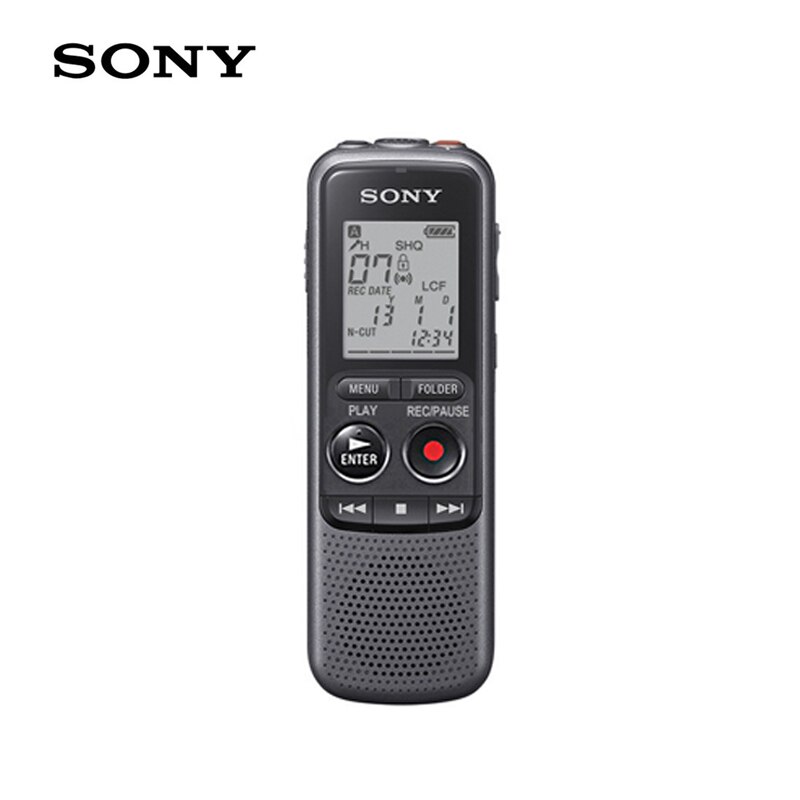 Sony-grabadora de voz Digital 4GB, ICD-PX240 con batería AA integrada, puerto USB, micrófono estéreo