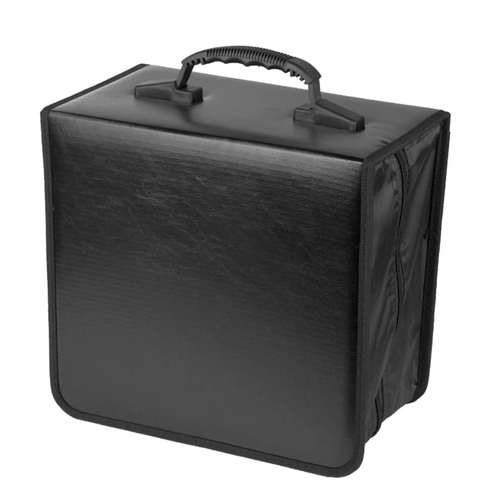 Torba na portfel o dużej pojemności z zamkiem błyskawicznym na płyty CD DVD 520 organizer na płyty CD DVD Etui na płyty CD DVD z tkaniny Oxford Wodoodporna torba na płyty CD DVD: Jasno szary