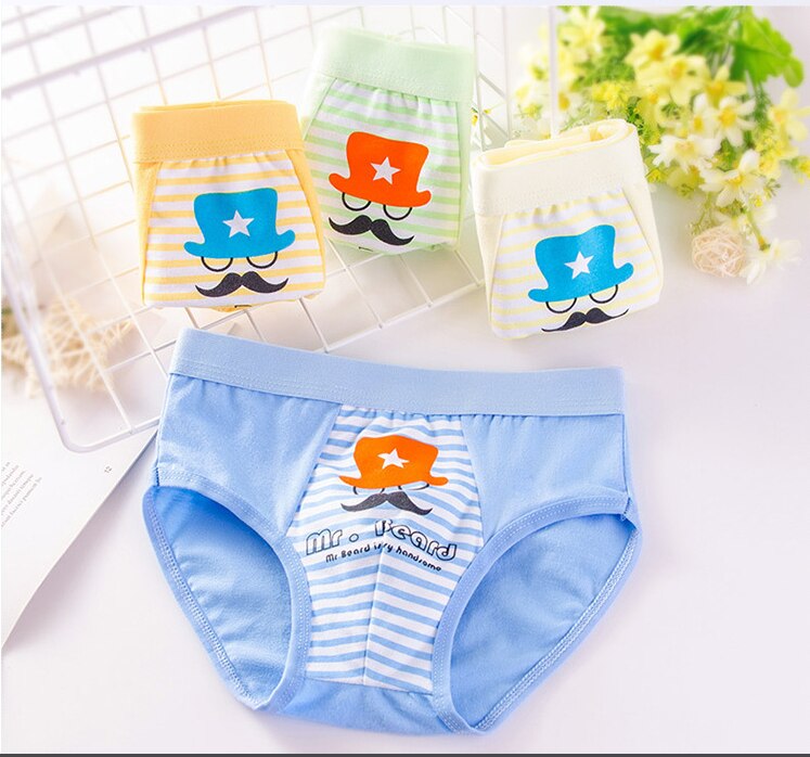 Children's Underwear 95% Boys' Cotton Underwear Older Underwear Boys' Cotton Underwear Kids Panties 5 Pieces 1 Lot PT16: 3XL(135-145CM)