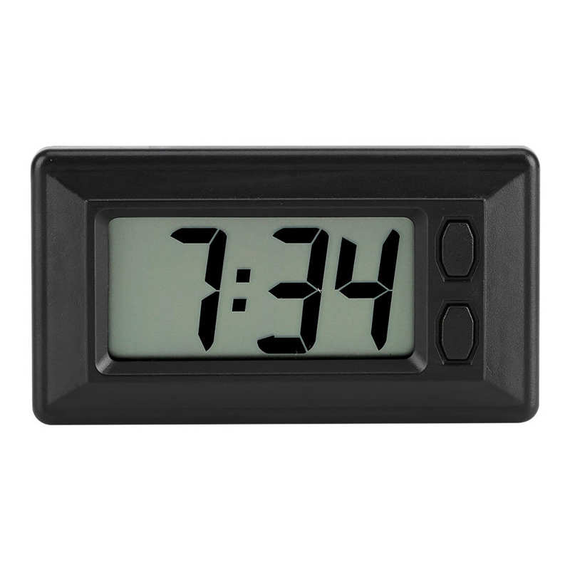 LCD Digital Clock Car Dashboard Desk Electronic Clock Date Time Calendar Display Table Clock
