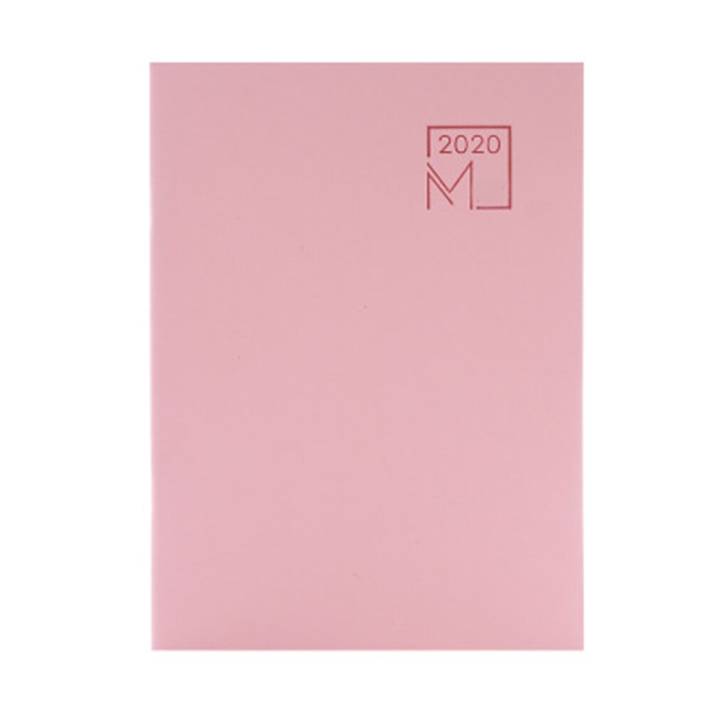 Notebook Agenda Planner Diary Meeting Book Girl School Stationery Monthly Plan Supplies D6: pink