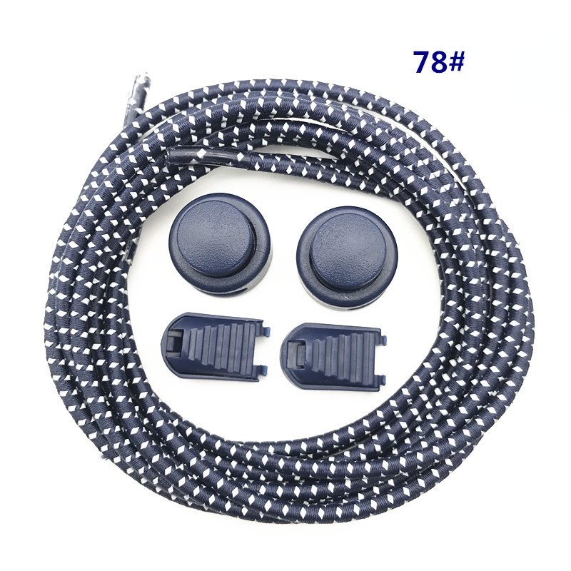 Schnürsenkel Kreative Schnell Keine Krawatte Schnürsenkel freundlicher Erwachsene unisex Schnürsenkel Turnschuhe Sport Faul Schnürsenkel Reflektierende Elastische Elastische: dunkel Blau