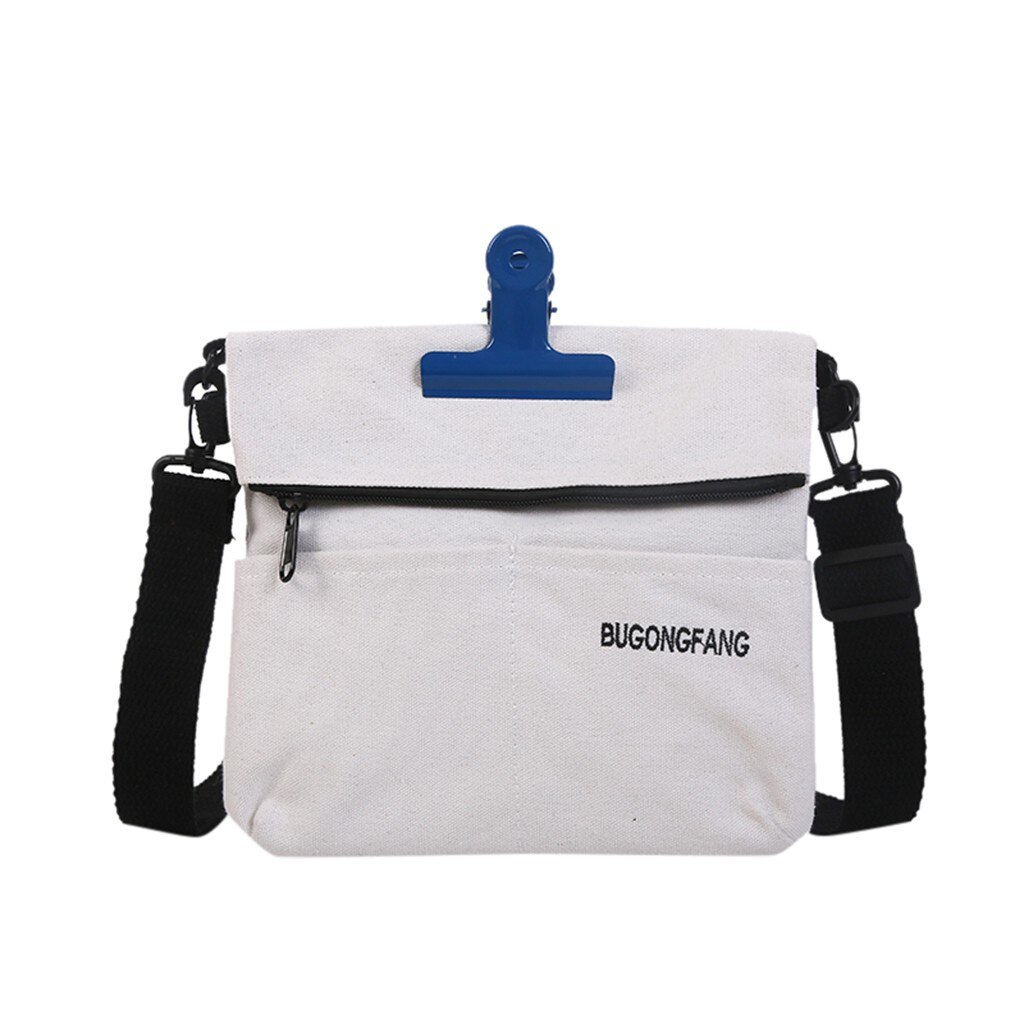 Vrouwen Tas Clip Canvas Tas Brief Mode Schouder Messenger Pakket Eenvoudige Telefoon Tas Bolsos Mujer De Marca Famosa: 2