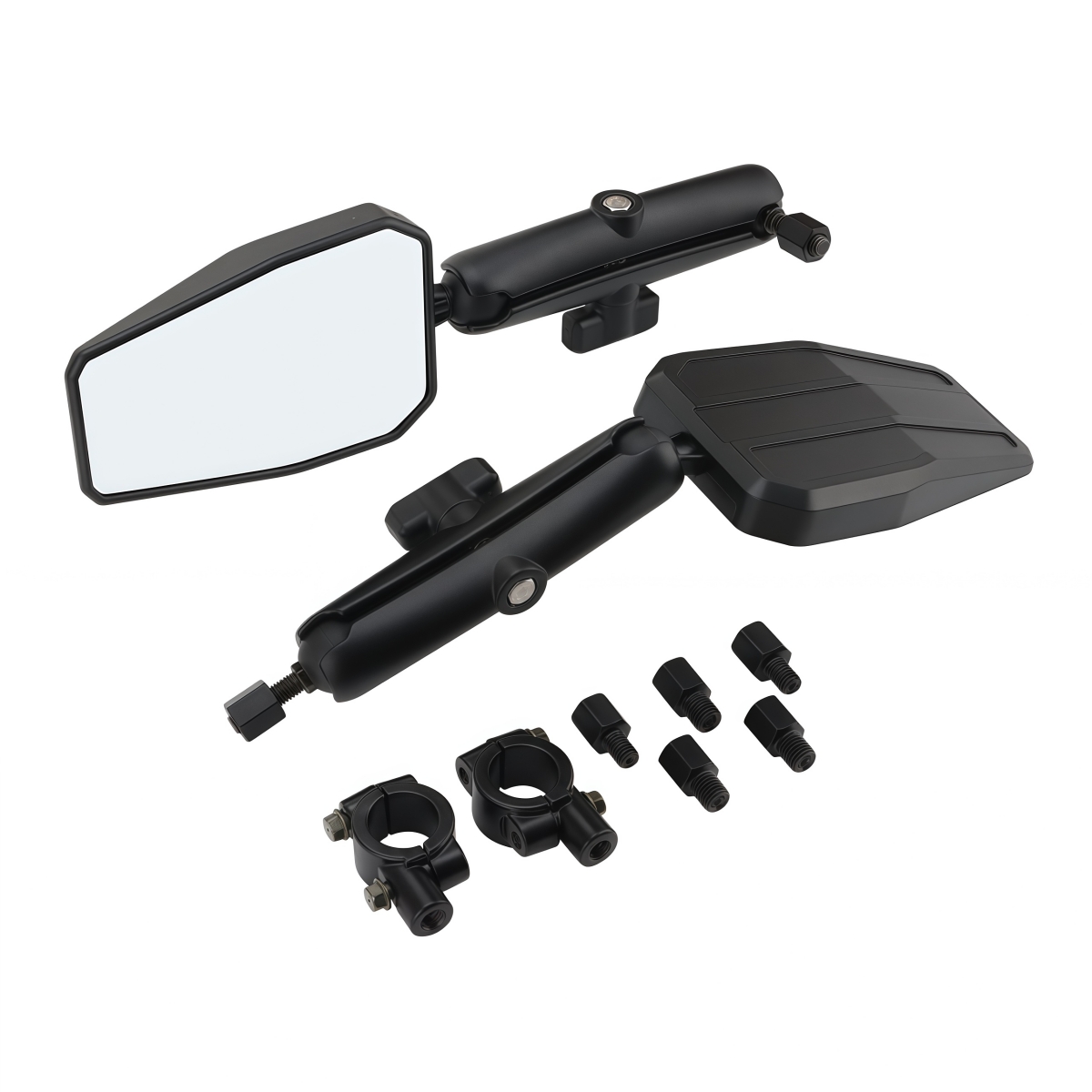 Aangepaste achteruitkijkspiegel voor motorfietsen, universele achteruitkijkspiegel voor touring- en rallymotoren, adv, groot gezichtsveld, valbestendig, inklapbare achteruitkijkspiegel