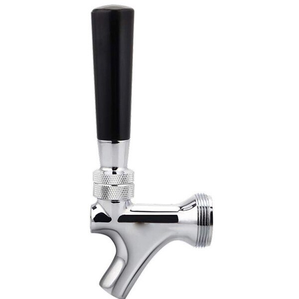 Beer Tap Faucet Shank With Regulator Chrome Plate Brass, Draft Beer Adjustable Dispenser Home brewing Beer Nipple Shank Assembly: Tap