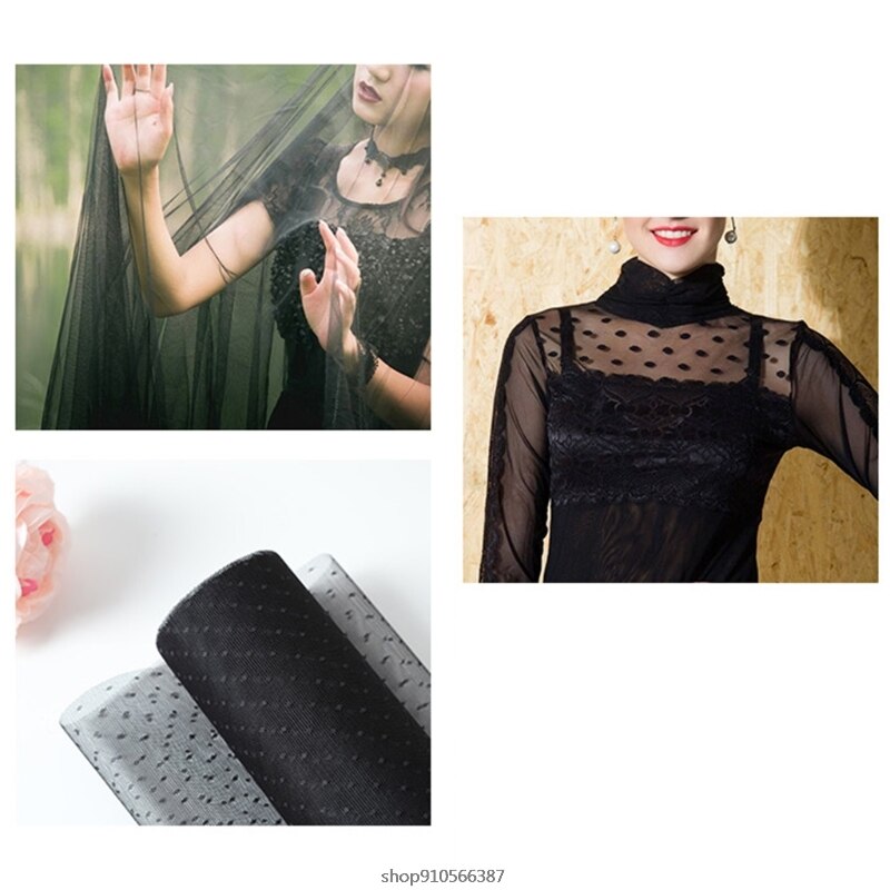 9M Korean Flower Wrapping Mesh Net Paper Roll DIY Dot Floral Bouquet Packaging Materials Craft Florist Supplies