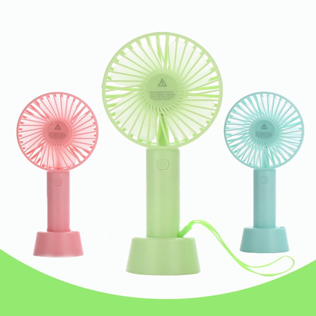 Rechargeable Portable Handheld Fan Without Battery Mini Usb Fan Four Leaf Fan Third Gear Wind Speed Silent Operation