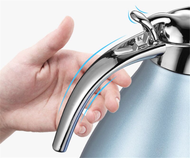 Recipiente de agua para café o té de 2.0L, termo aislado de acero inoxidable 304, termo térmico de doble capa al vacío