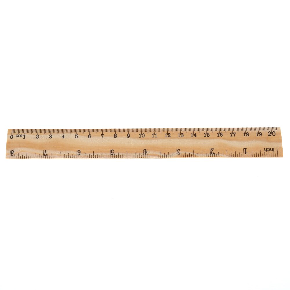 15cm 20cm 30cm Wooden Ruler Double Sided Student Stationery Measuring Tool School Office Supply 1PCS