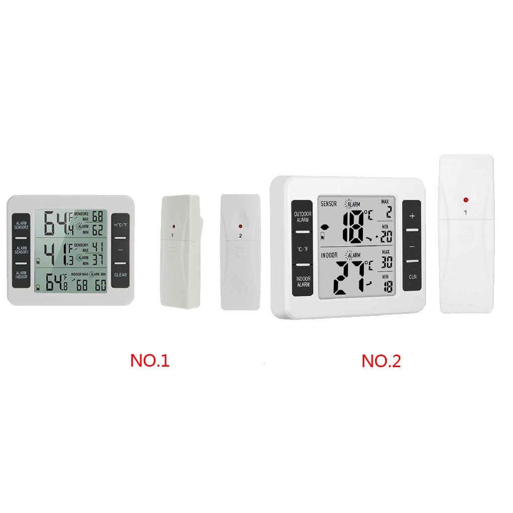 Home Wireless Indoor Outdoor Thermometers Electronic Refrigerator Thermometer Temperature Measuring Device