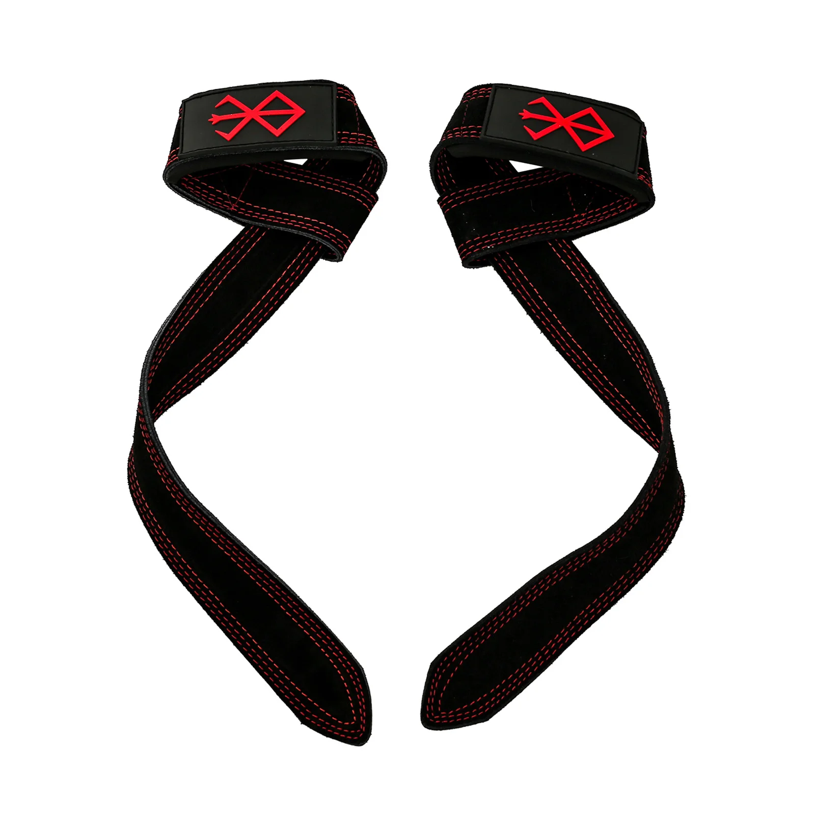Berserk Anime Weightlifting Lifting Straps, Weight Lifting Straps Gym Power Workouts Lifting Deadlift Straps Padded Men: WHITE