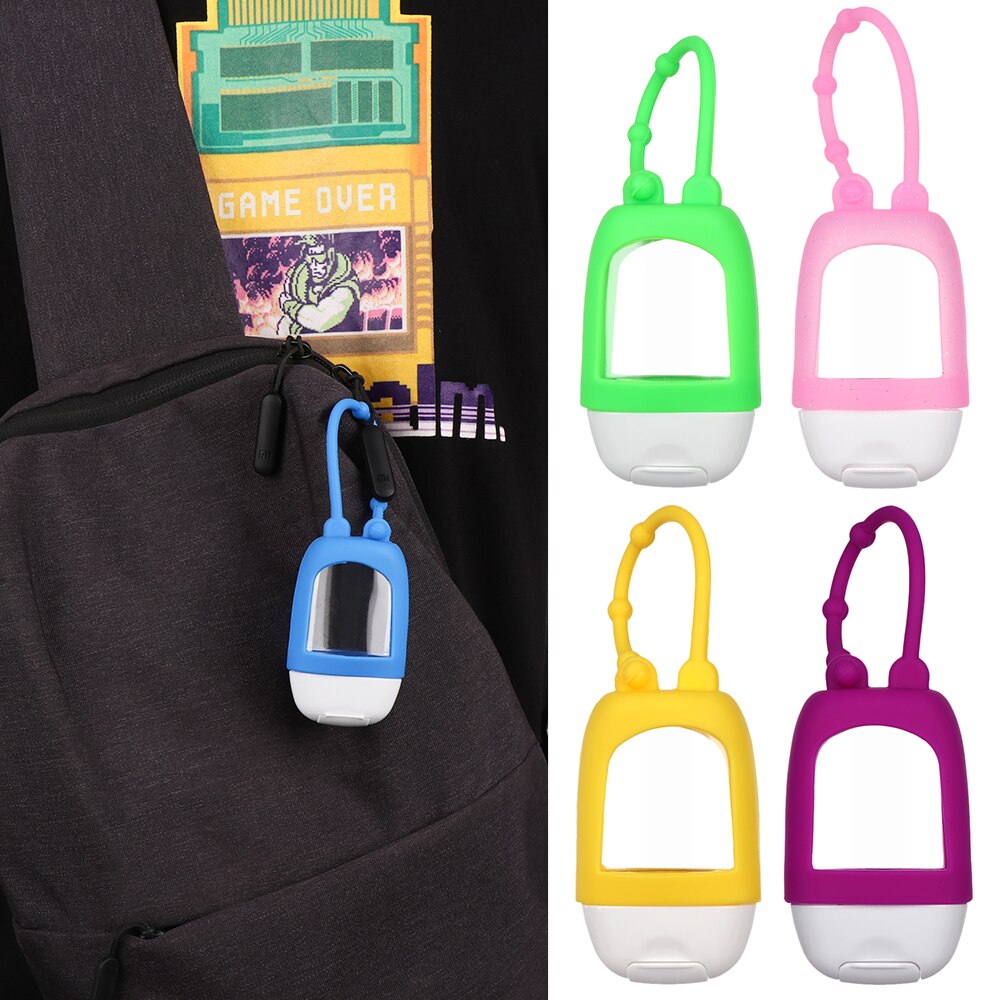 30Ml Mini Empty Hand Sanitizer Bottle Refillable Containers Reusable Silicone Protective Case Sub Travel Accessories