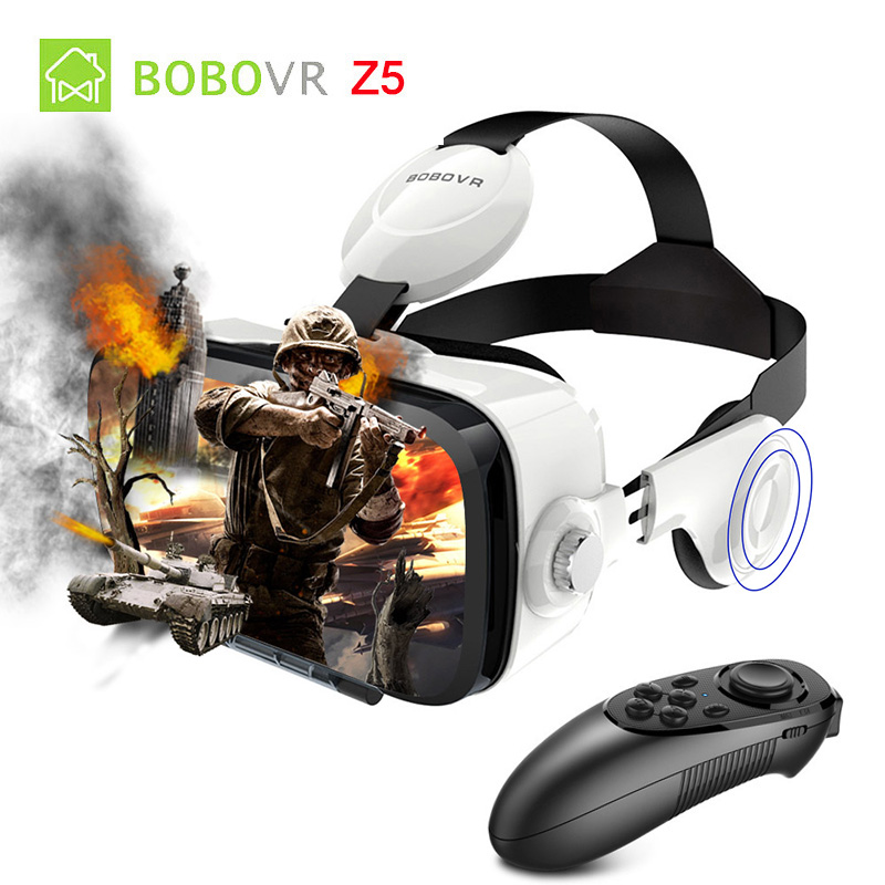 xiaozhai BOBO VR Z4 Glasses with Bluetooth Remote Google Cardboard Pro for Iphone Android Smartphone Biocular Immersive
