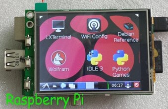 2.4 pollice 26 P XPT2046 SPI TFT Modulo LCD con Pannello A Sfioramento per Raspberry Pi B/B + 320*240
