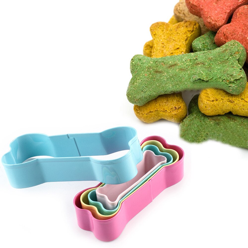 5 stuk cutter 3D hond bot vorm biscuit keuken accessoires rvs cake decoratie tool DIY gebak bakken biscuit mold
