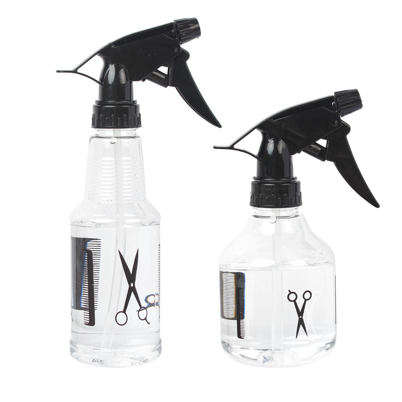 1/2 Stuks Kappers Spray Fles Water Sproeier Transparante Make-up Stijl Draagbare Plastic Spray Fles Salon Kapper Haar tool: lichtgeel