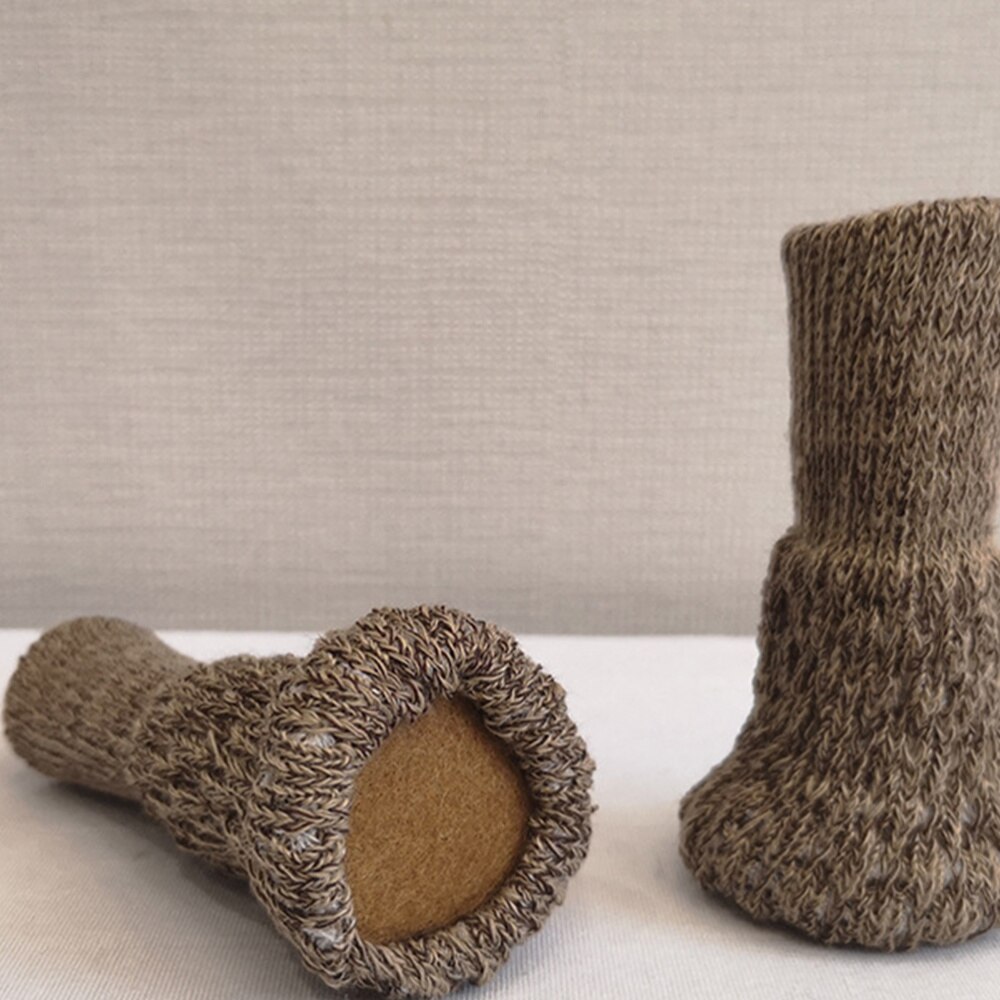 8 stuks anti-geluid stoel voetbeschermers antislip tafel voetbeschermers verdikking stoelpoot hoezen meubelbeschermers (witgrijs)