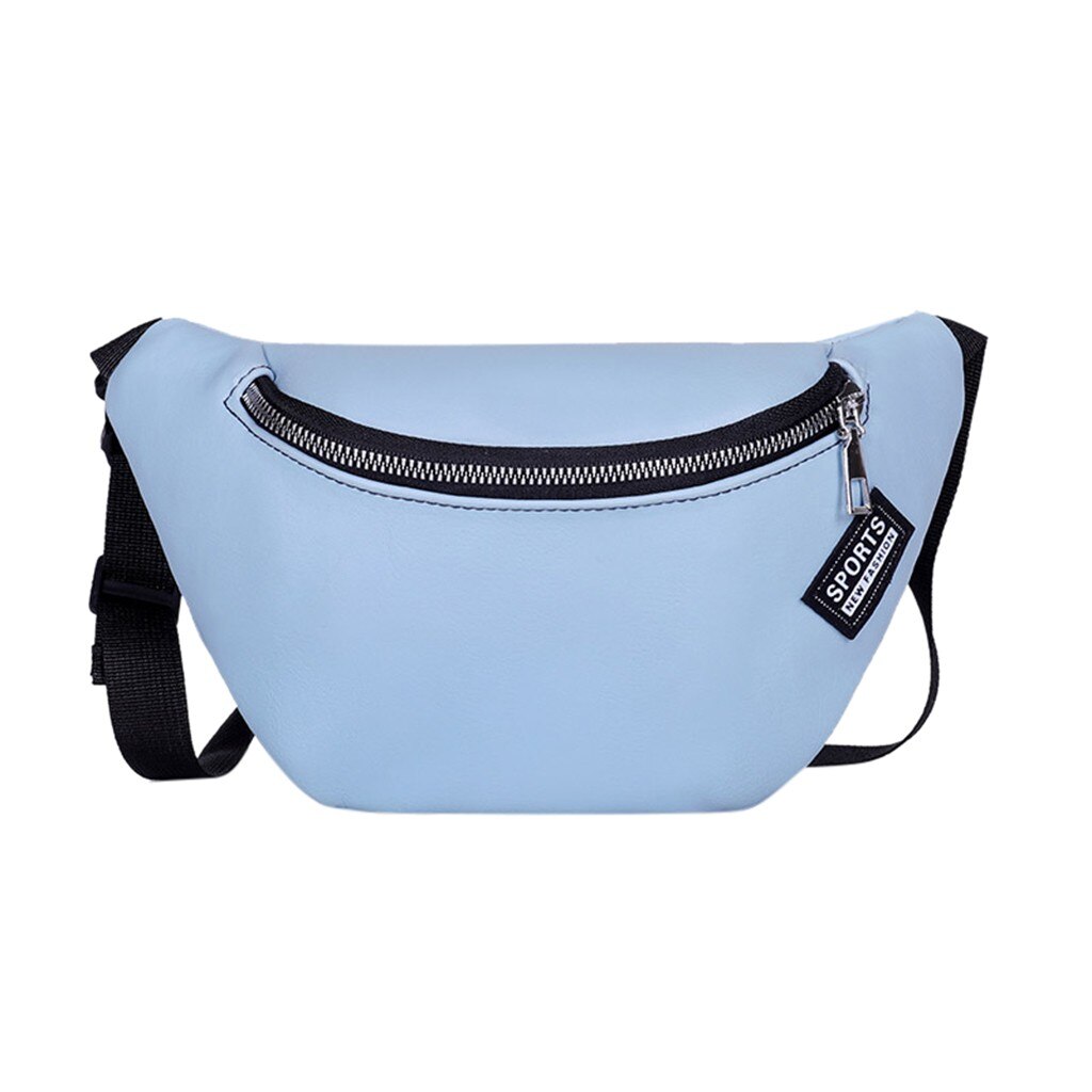 бананка Women Solid Color Zipper chest bag Messenger Bag Chest Bag Waist Bag Phone Bag поясная сумка женская: Q