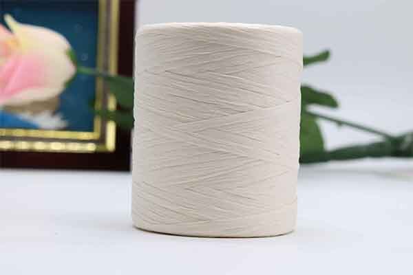 180 m/rolka bawełna rafia przędzy na drutach kapelusze letnie torby dzianiny szydełka DIY Handmade Craft dzianina nici: milk white