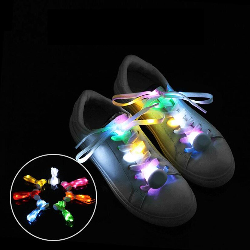 Led Sport Veters Lichtgevende Schoenveters Glow Schoen Strings Ronde Flash Licht Schoenveters Geen Tie Lui Veters Party decor