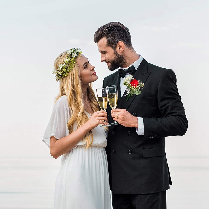 30 Pairs Bloemen Boutonniere Magneten Corsage Broches Magneet Voor Handgemaakte Bruiloft Bruid Boutonnières Corsage Bloem Pins